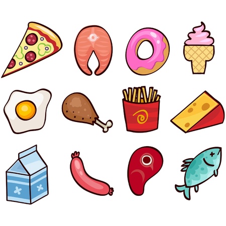 food setのイラスト素材