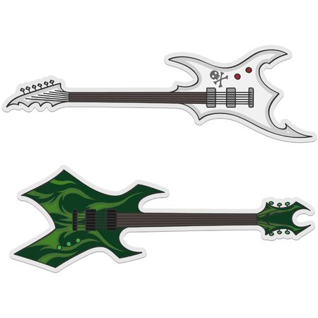 two beautiful guitarsのイラスト素材