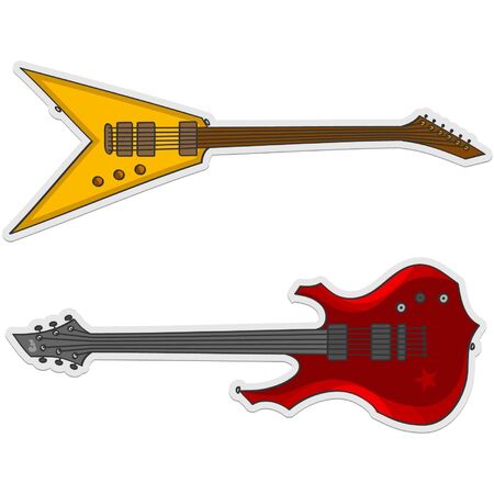 two beautiful guitarsのイラスト素材