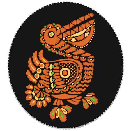 Russian culture Pelicanのイラスト素材