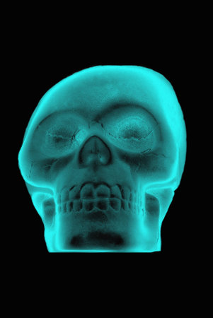 Neon Skullの写真素材