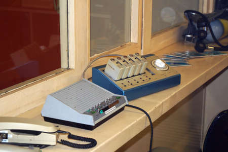 old intercom in a control center