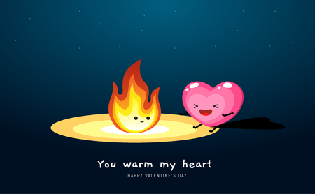 The Fire and the Heartのイラスト素材