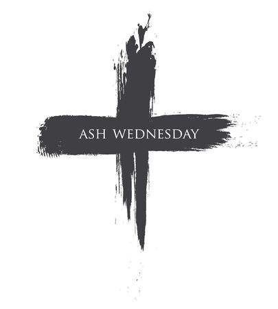 The Black cross of ash wednesdayのイラスト素材
