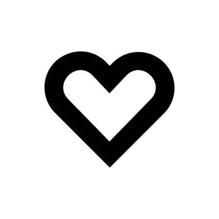 Outline heart web button. vector icon for web, mobile and user interface designのイラスト素材
