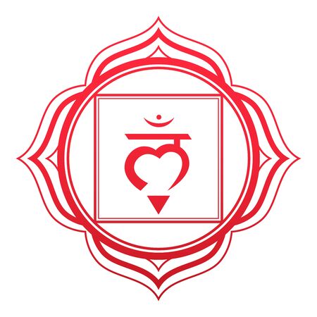 Root Chakra Vector Illustrationのイラスト素材