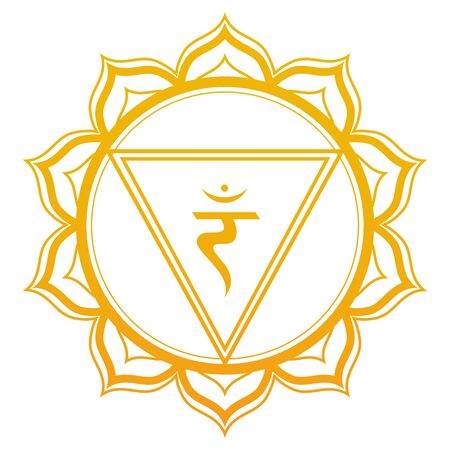 Solar Plexus Chakra Vector Illustrationのイラスト素材