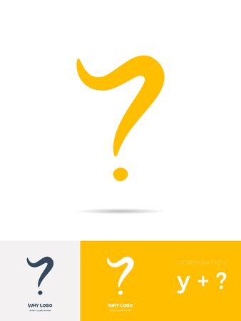 WHY sign ; template with object combination descriptionのイラスト素材