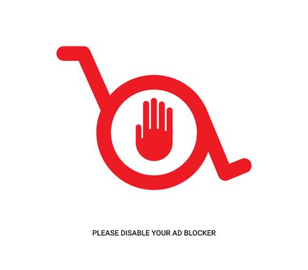 abstract Ad block disability signのイラスト素材