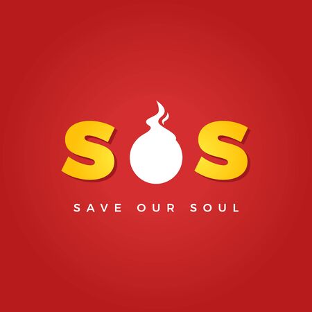 SOS - Save Our Soulのイラスト素材