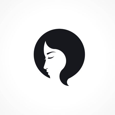 abstract Woman in sphere. Vector Illustrationのイラスト素材