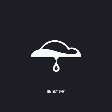 abstract logo of Cloud and Water Dropのイラスト素材