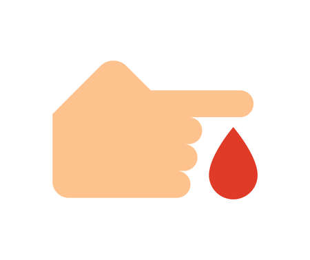 An illustration of diabetes test. Isolated Vector Illustrationのイラスト素材
