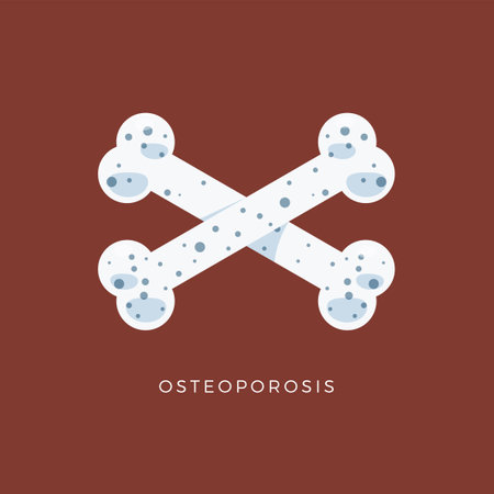 The Crossed bones with dot in the bones. Isolated vector Illustrationのイラスト素材