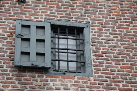 Room with a barred viewの写真素材