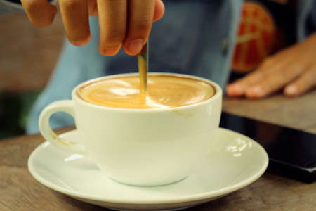 A cup of delicious coffee - Drinks Desserts.の写真素材