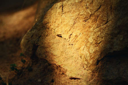 Stone with shadowの写真素材