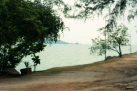 View of coast on the beachの写真素材