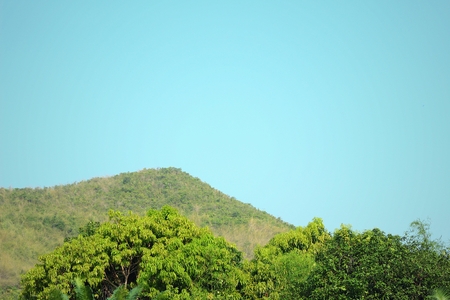 mountain range and the sky - view natureの写真素材
