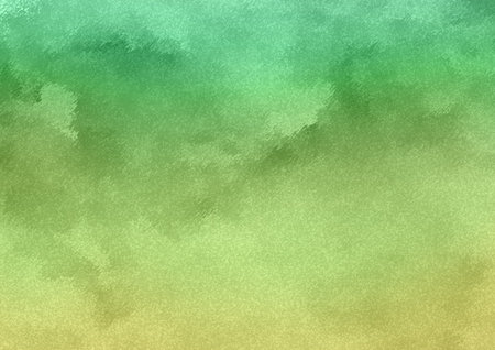 Abstract watercolor background with gradient green and yellow colors. Vector illustration.の写真素材