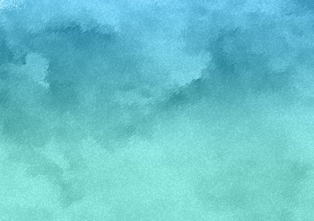 abstract blue watercolor painted background texture with grunge brush strokesの写真素材