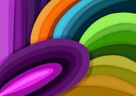 3D abstract background with cut out shapes. Vector design layout for business presentations, flyers, posters, invitationsの写真素材