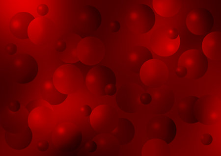 Red abstract background with bokeh defocused lights. Digital illustration.の写真素材