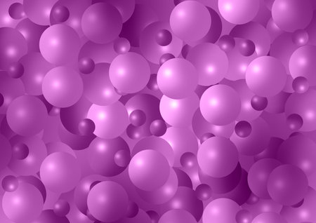 Abstract background with a lot of purple spheres.  illustration for your design.の写真素材