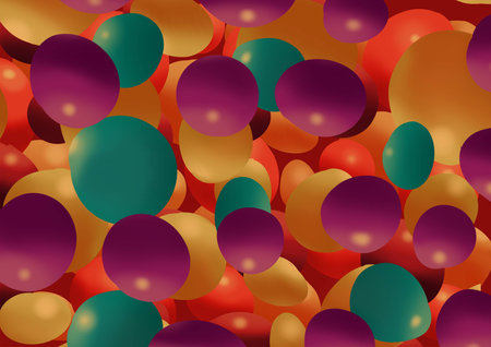 Seamless background with colored eggs. Easter illustration. Eps 10.の写真素材