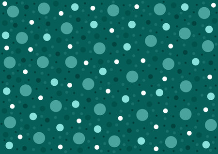Turquoise random polka dot pattern background wallpaperの写真素材