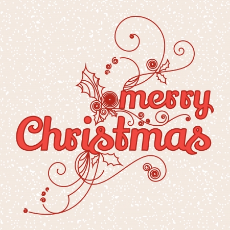 Greeting card about Merry Christmasのイラスト素材