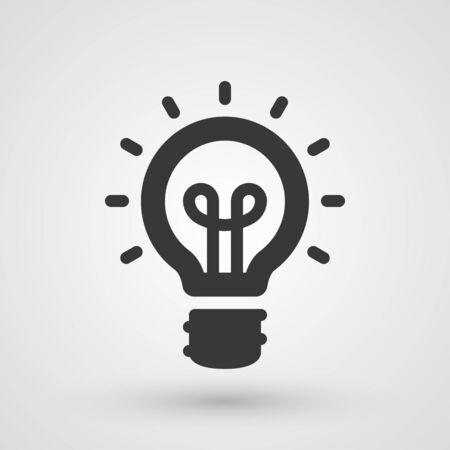 Black idea icon. Innovation and creativity conceptのイラスト素材