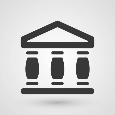 Black building icon. Symbol about business and finances concept.のイラスト素材