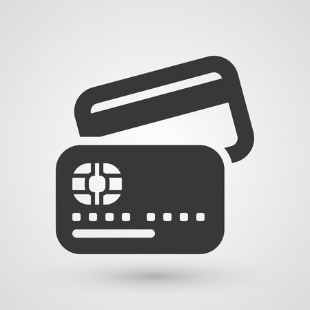 Black credit card icon. Symbol about payment concept.のイラスト素材