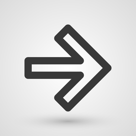 Black arrow icon. Symbol about web concept.のイラスト素材