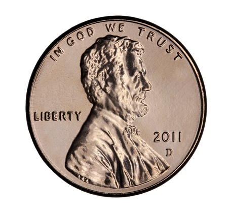 Denver, Colorado, January 2011, United States Pennyのeditorial素材