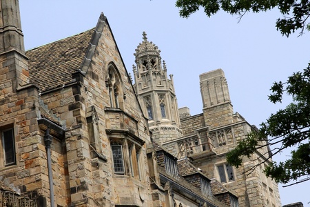 New Haven, CT, June 2011 - Yale University Campus Gothic Buildingsのeditorial素材