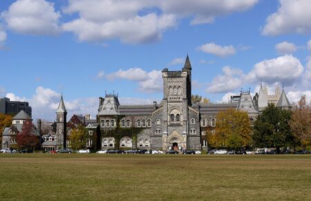 Toronto, Canada, October 2010 - University of Toronto historic college buildingのeditorial素材