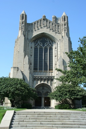 Chicago, USA - August 2006 -  University of Chicago Rockefeller Memorial Chapelのeditorial素材
