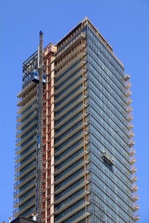 apartment building under constructionのeditorial素材