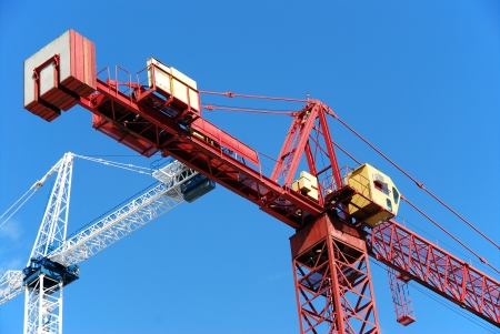 construction cranesの写真素材