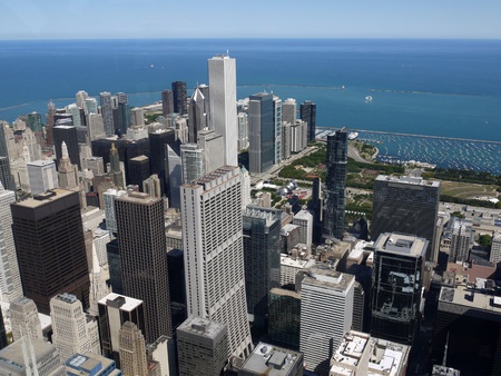 Chicago downtown office buildings, 2010のeditorial素材