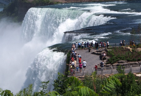 Niagara Falls, edge of the American Falls, 2013のeditorial素材