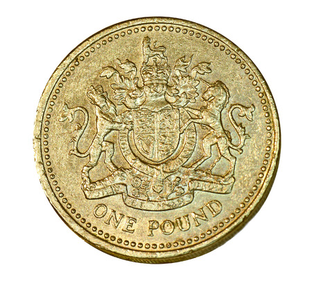 British one pound coin, 2014のeditorial素材