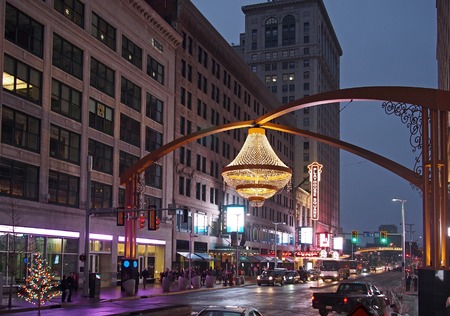 Playhouse Square, Cleveland, 2014のeditorial素材