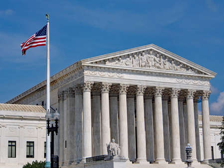 Front portico of the United States Supreme Court Buildingのeditorial素材