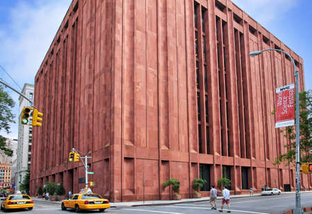 The Bobst Library of New York University in lower Manhattanのeditorial素材