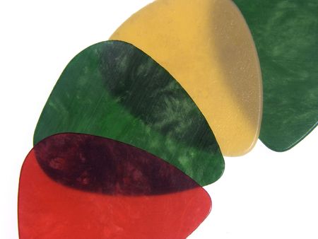 4 color mediators combined as a lineの写真素材