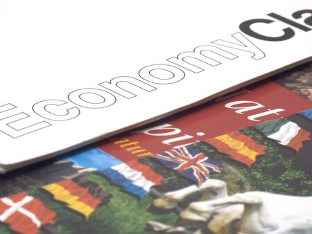Concept picture illustrate economy class travels.の写真素材