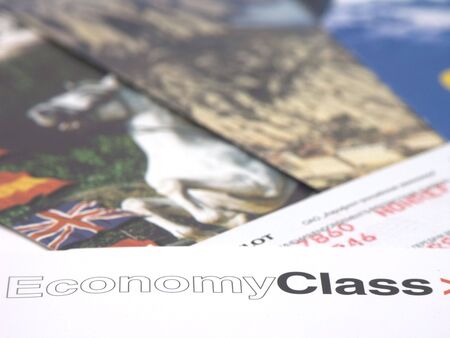 Concept picture illustrate economy class travels.の写真素材
